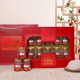 SET HỘP QUÀ TỔ YẾN CHƯNG LAMNEST 10 CHAI