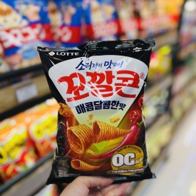 Snack Lotte bắp nướng hình nón vị cay 67g
