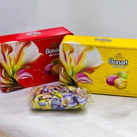 Kẹo cứng trái cây Bonat hộp thiếc 180g