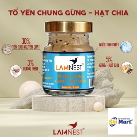 TỔ YẾN CHƯNG GỪNG - HẠT CHIA LAMNEST