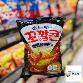 Snack Lotte bắp nướng hình nón vị cay 67g