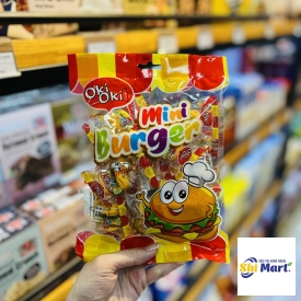 Kẹo dẻo mini burger Oki Oki 120g